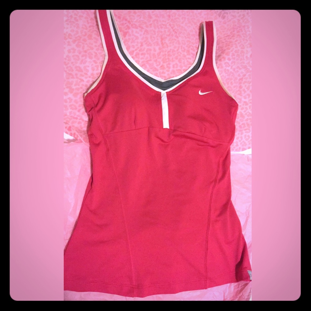 Nike Tennis sports top with built in sports bra
